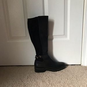 Cole Haan Black Knee High Riding Boots